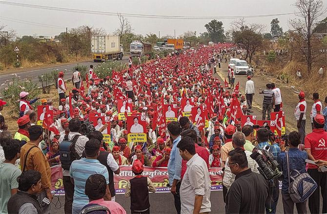 If the demands are not accepted, the farmers will march towards Mumbai (Photo: Agency).