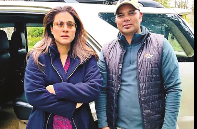 Actress Kajol has reached Manali for shooting