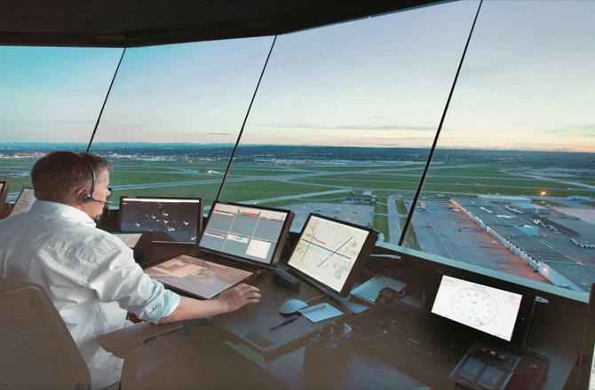 An ATC has to monitor aircraft traffic