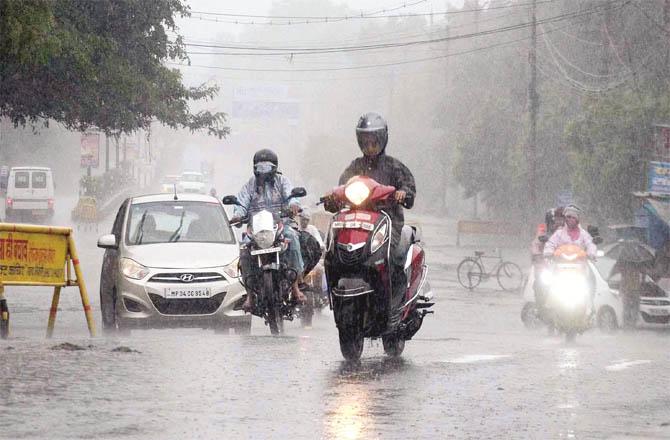 The alert of the Meteorological Department continued that rain started in different cities of the state