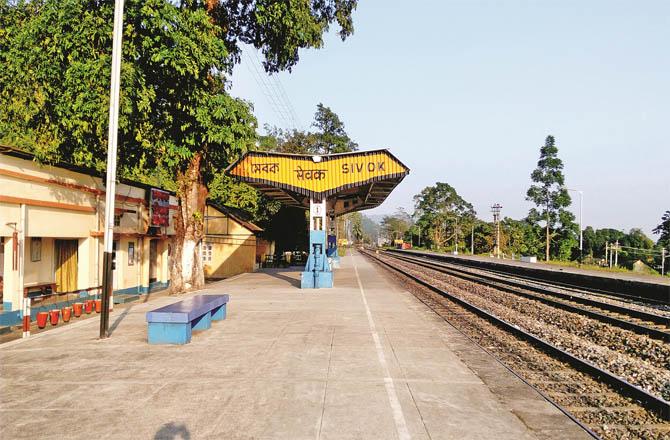 Sevak railway station which is a railway junction in Darjeeling district. (File Photo)