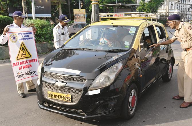The traffic police has launched a campaign against errant drivers. (File Photo)