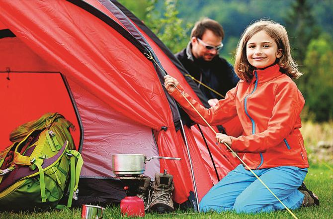 Through camping, children learn to do small tasks by themselves