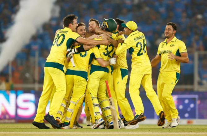 Austrlia`s Winning Team.Photo:INN