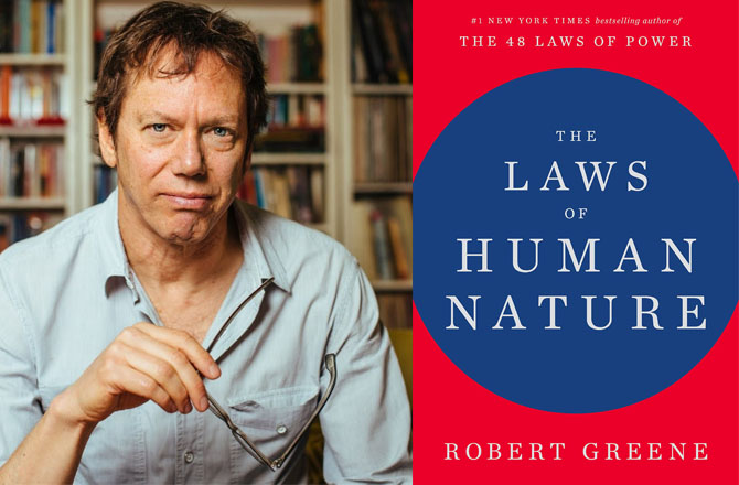 کتاب کا نام: دی لاز آف ہیومن نیچر( The Laws of Human Nature)۔ مصنف: رابرٹ گرین (&nbsp;Robert Greene): &rsquo;دی لاز آف ہیومن نیچر&lsquo;انسانی مزاج و فطرت کے موضوع پر ایک عمدہ کتاب ہے ۔ نفسیات اور فلسفہ پر خاصی تحقیق و مطالعے کی بنیاد پر رابرٹ نے ۱۸؍ انسانی فطرت کے اصولوں کو اس کتاب میں بیان کیا ہے ۔ نیز ان کی وضاحت و تشریح مع مثالوں کے ساتھ پیش کی ہے جو قاری کی ذہنی و نفسیاتی تربیت میں اہم کردار ادا کرتی ہے۔