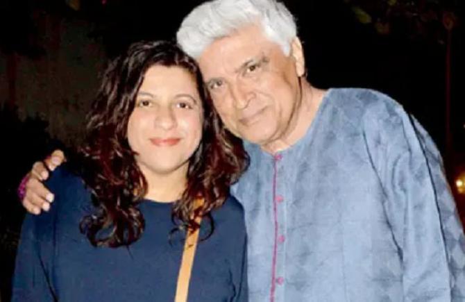 Javed Akhtar and Zoya Akhtar. Photo: INN