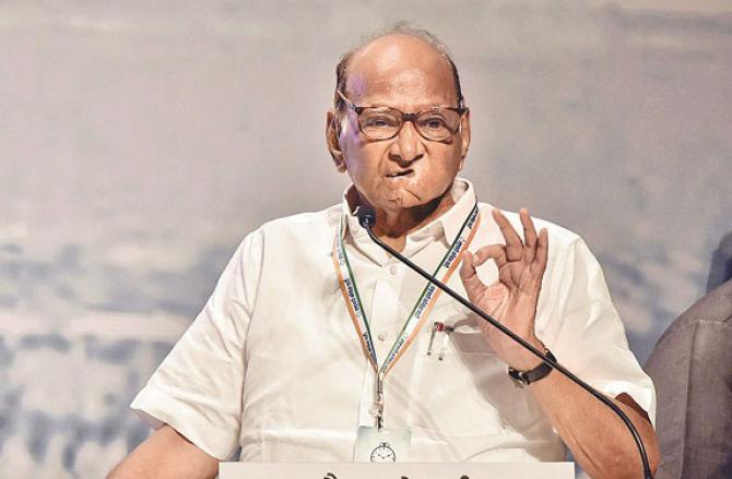 All eyes are on NCP chief Sharad Pawar`s next move. Photo: INN