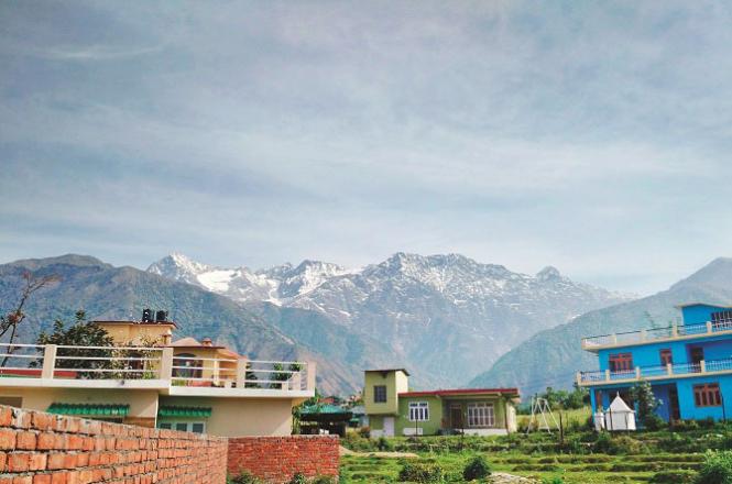 Palampur located at the foot of the hill. Photo: INN