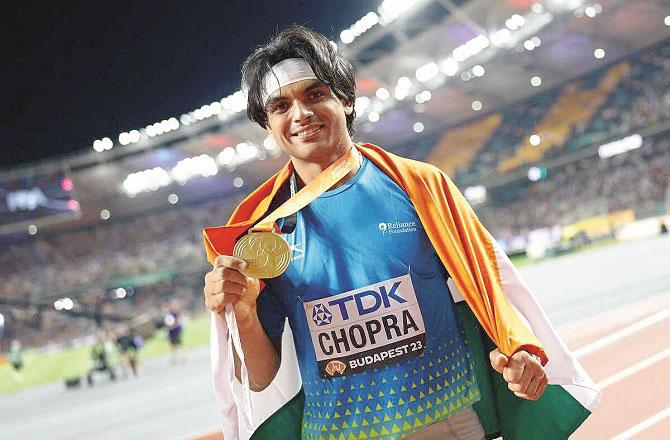 India`s star javelin thrower Neeraj Chopra. Photo: INN