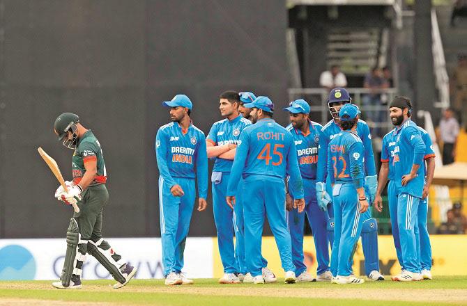 Asia Cup match between India and Bangladesh.Photo :PTI