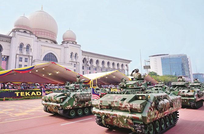 A scene from Independence Day celebrations in Putrajaya.Photo. AP/PTI