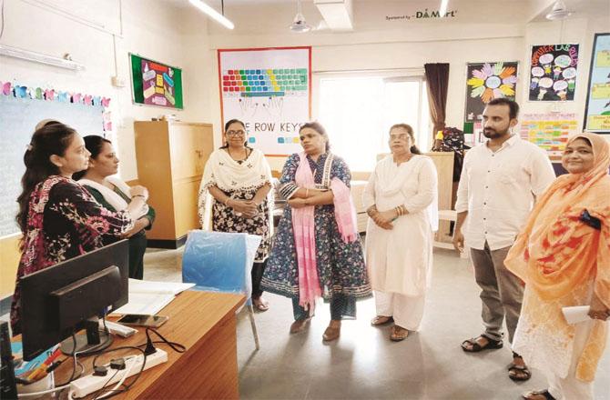 After several complaints about the school were published a day ago, the Education Officer Nishayadu reached the school on the second day. She is interacting with teachers to assess the situation.