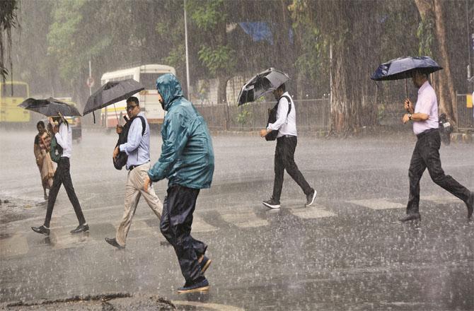 The Meteorological Department has predicted rain again in the city and suburbs.