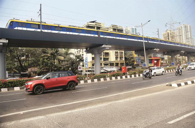 Work is underway on the project to run metro trains in Mumbai and its suburbs. (File Photo)