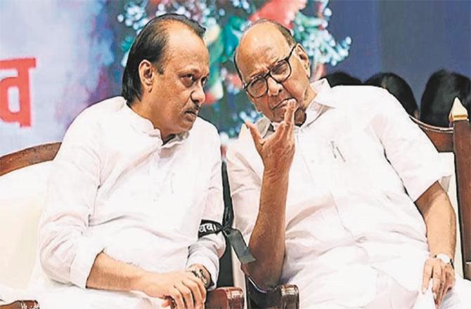 Sharad Pawar and Ajit Pawar: Will they come here or will they go there? Photo: INN