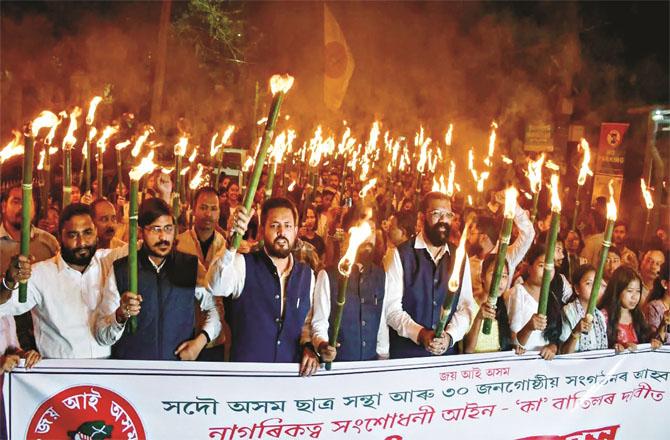 Assam has been protesting against the Citizenship Amendment Act since day one. Photo: INN