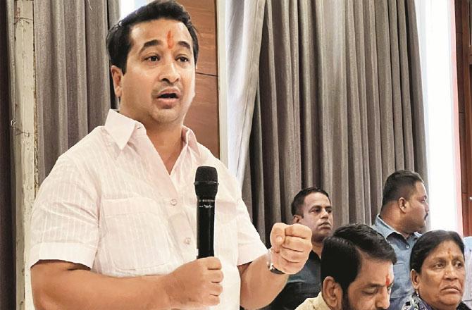 Is Nitish Rane`s threat not a violation of code of conduct?. Photo: INN