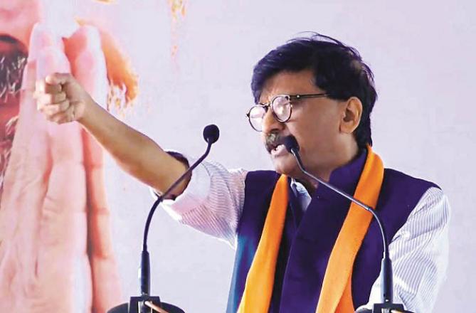 Sanjay Raut also warned and consoled the Congress. Photo: INN