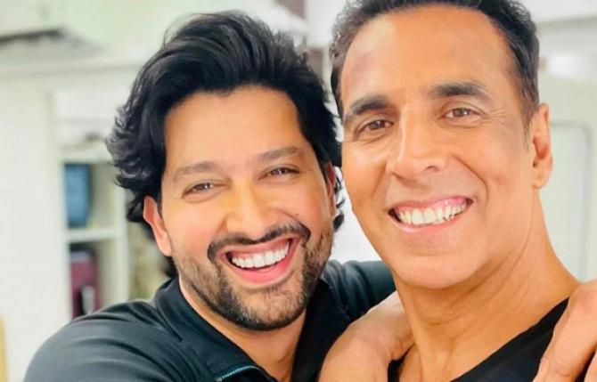 Aftab Shivdsani and Akshay Kumar. Photo: INN