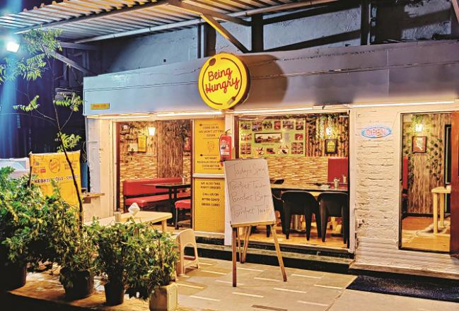 This is what the Being Hungry restaurant in Khar looks like from the outside. Photo: INN