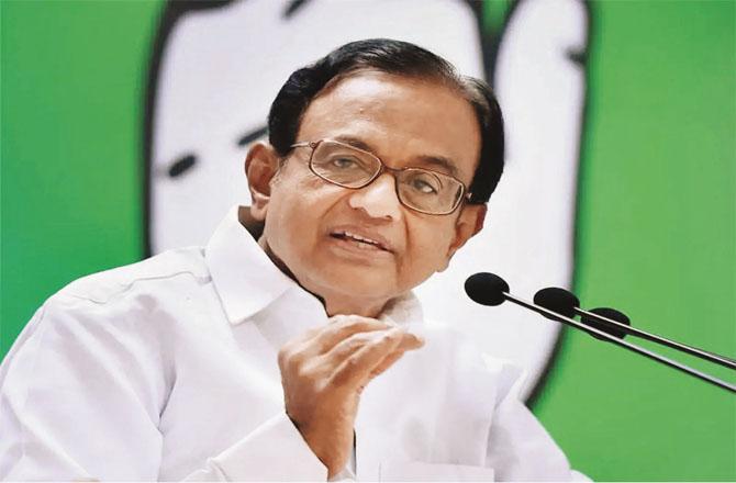 Former Union Minister P Chidambaram. Photo: INN