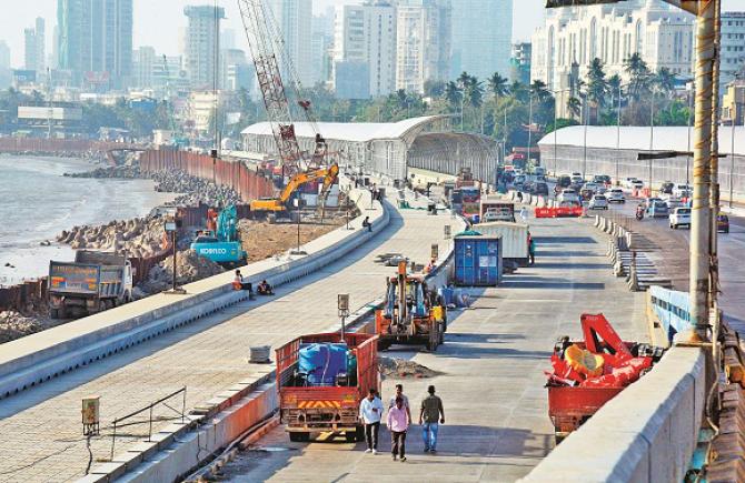 Coastal Road from Marine Drive to Worli will be connected by Sea Link. Photo: INN