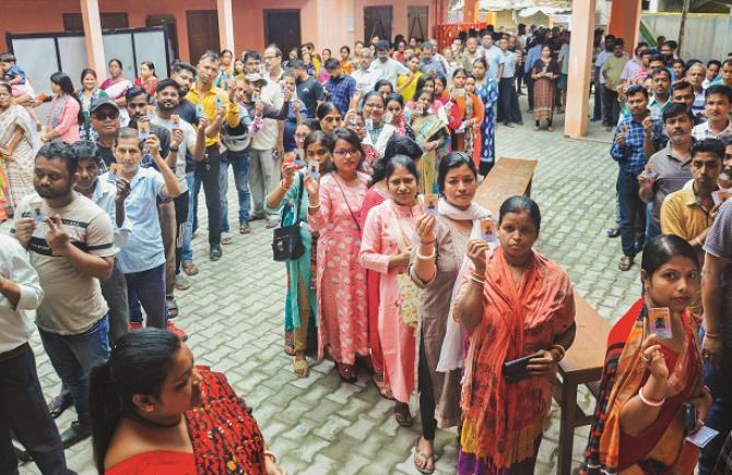 Low polling has made BJP sleepless. Photo: INN