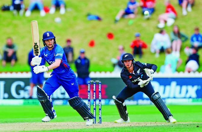Image of England and New Zealand Match. Photo:INN