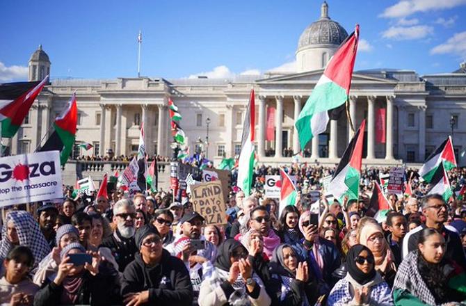 Pro palestanian protest. Photo:X