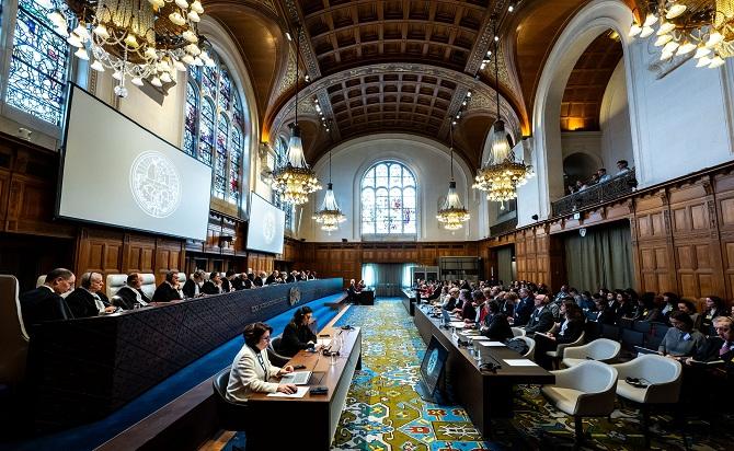 Proceedings at the International Court of Justice. Image: X
