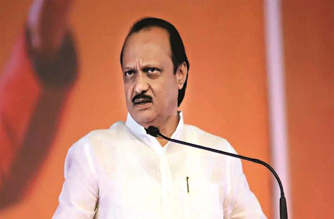 Deputy Chief Minister Ajit Pawar delivering a speech (file photo)
