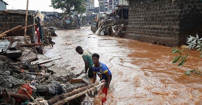 A scene of floods in Kenya. Image: X