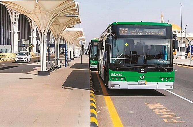7 different stations have been established for Madinah bus service. Photo: INN