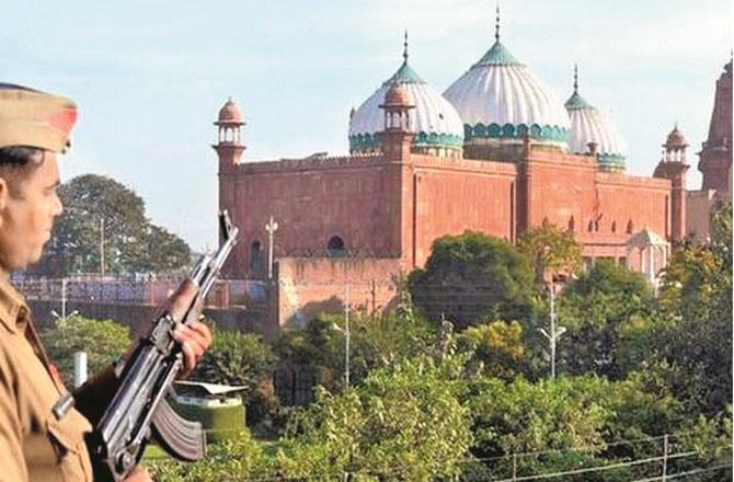 The Shahi Eid Gah of Mathura, which is watched by sectarians. Photo: INN