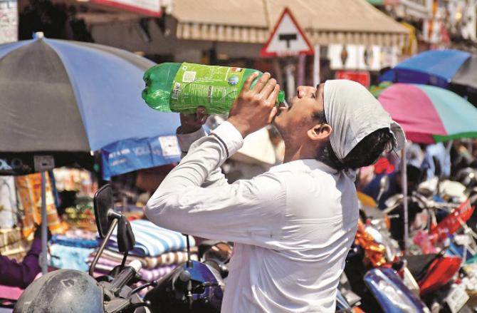 Citizens have been advised to drink more water in view of the intense heat. Photo: Ashish Raje