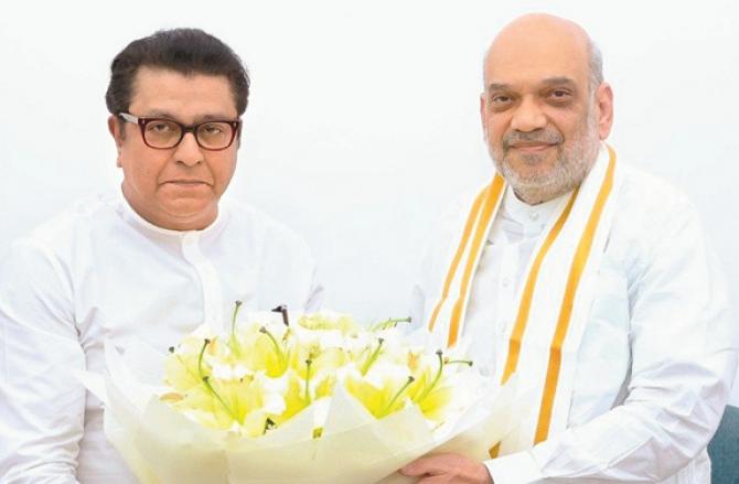 The meeting between Raj Thackeray and Amit Shah has not yet materialized. Photo: INN