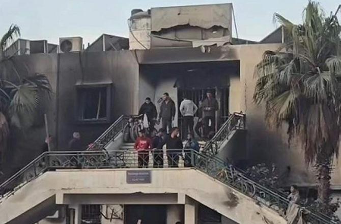 Scene of destructiuon in alshifa hospital in gaza. Photo :X