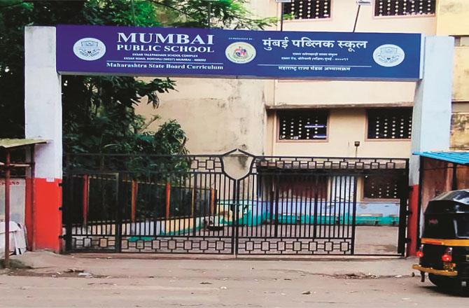 A municipal school located in Borivali whose Urdu medium rooms have been requisitioned for English medium. Photo: INN