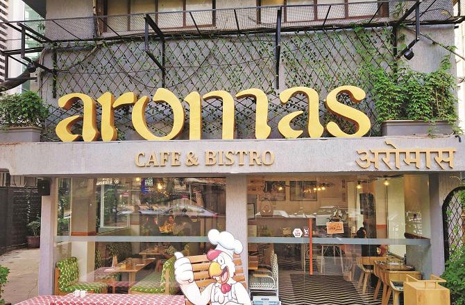 Located in Bandra, this cafe is built in a very grand style. Photo: INN