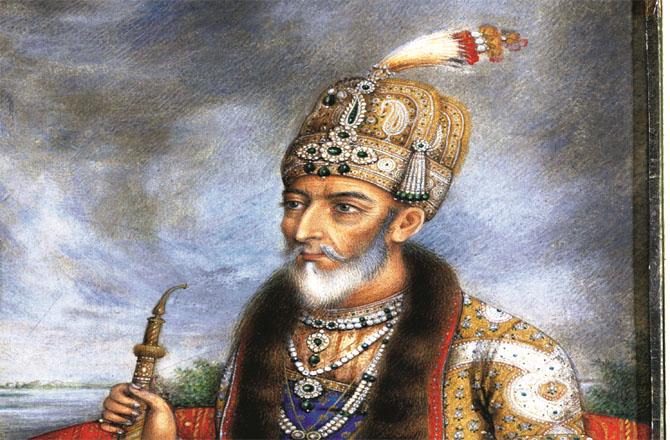 The last Mughal emperor Bahadur Shah Zafar