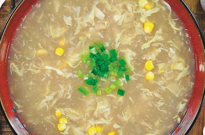 Chicken Corn Soup. Photo: INN