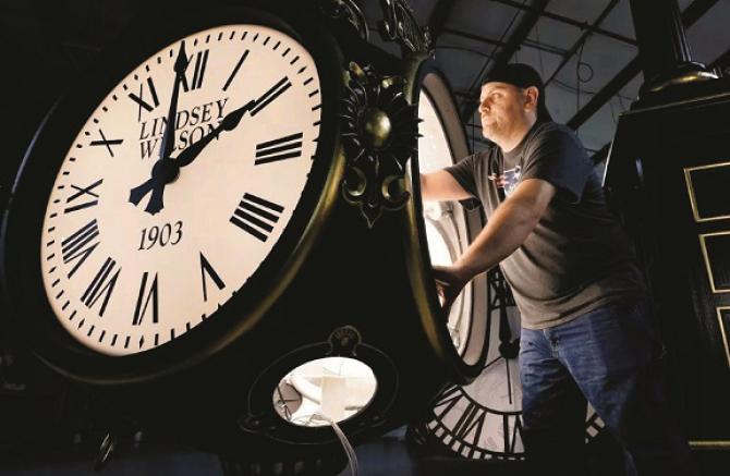 O`clock is an abbreviation of "off the clock" which was coined by the Irish. Photo: INN