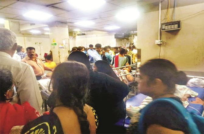 Due to the strike, distressed patients can be seen at KEM Hospital.