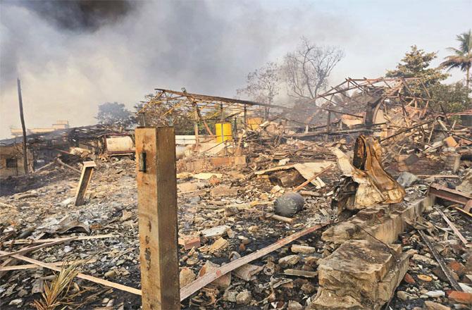In the month of May of the same year, there was a huge explosion in Amodan Company. Photo: INN