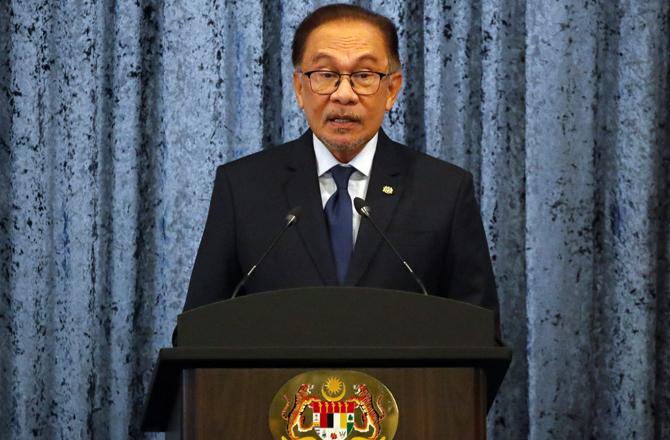 Anwar Ibrahim, Prime Minister of Malaysia. Photo: INN