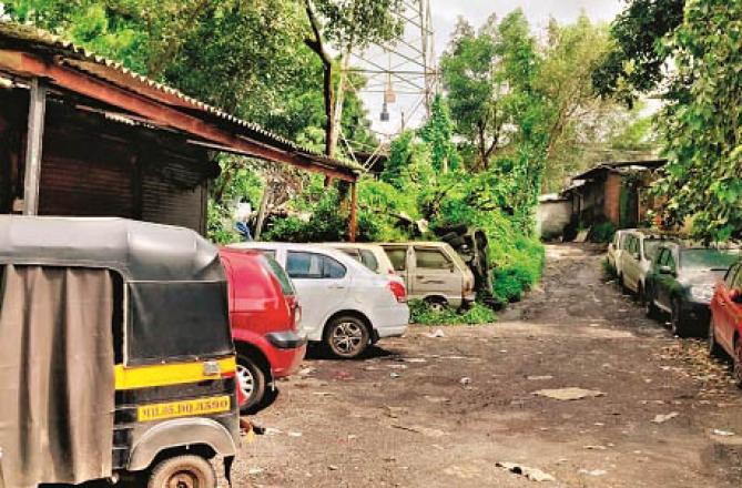There has been encroachment on the space allotted for the Muslim cemetery in Khambal Para. Image: Revolution