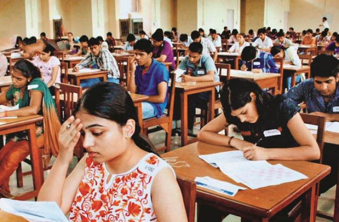 Students participating in `NET` have complained on social media about giving exam centers in remote areas. Photo: INN