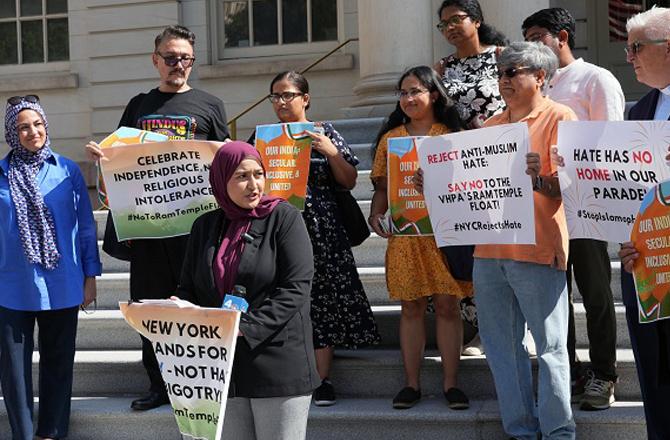 Indian and Muslim American groups opposed. Photo: X.