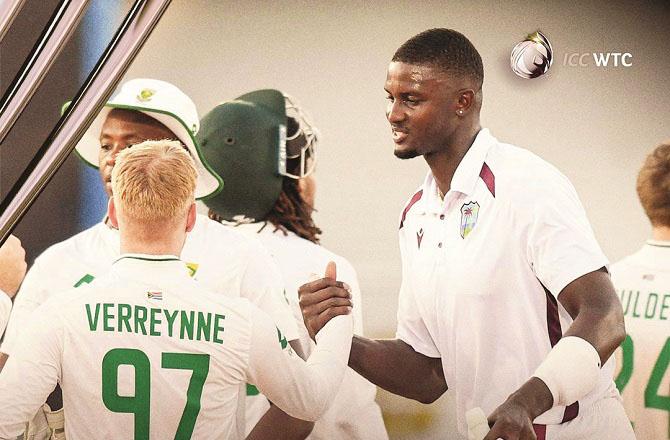 The match between South Africa and Windies was a draw. Photo: INN