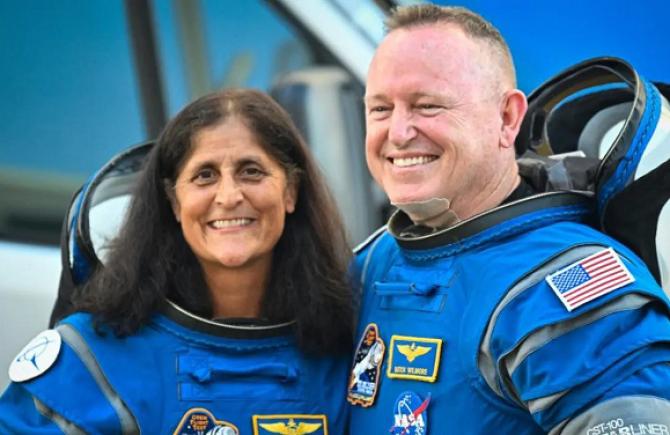 NASA astronauts Sunita Williams and Butch Wilmore. Photo: INN